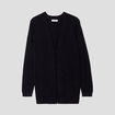 Gilet manches longues noir femme