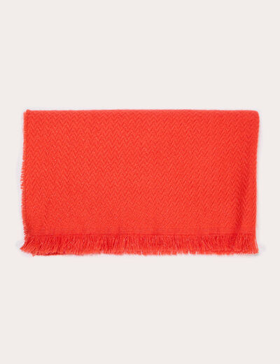 &Eacute;charpe orange fonc&eacute; femme