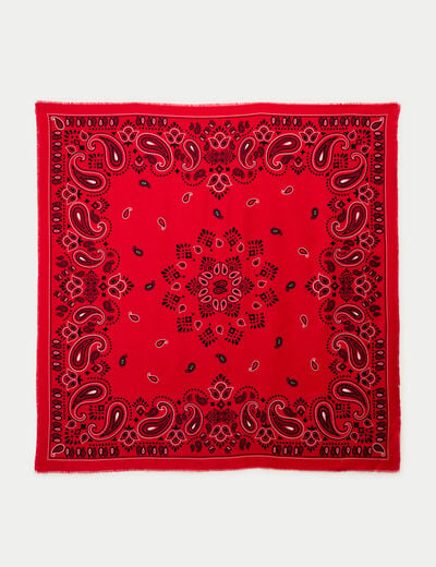 Foulard rouge femme