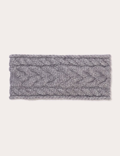 Bandeau torsad&eacute; gris fonc&eacute; femme