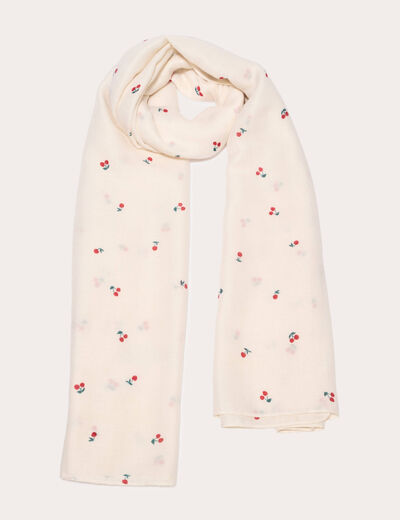 Foulard blanc femme