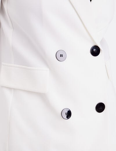 Veste blazer ecru femme