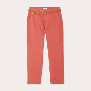 pantalon chino 78eme vieux rose femme Pantalon chino 7/8ème vieux rose femme