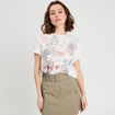 T-shirt manches courtes blanc femme