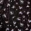 Top boutonn&eacute; d&eacute;tails dentelle noir femme