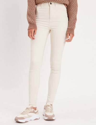 Jeans thermique skinny sable femme
