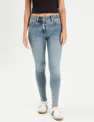 Jeans skinny push up denim double stone femme
