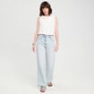 Top sans manches ecru femme