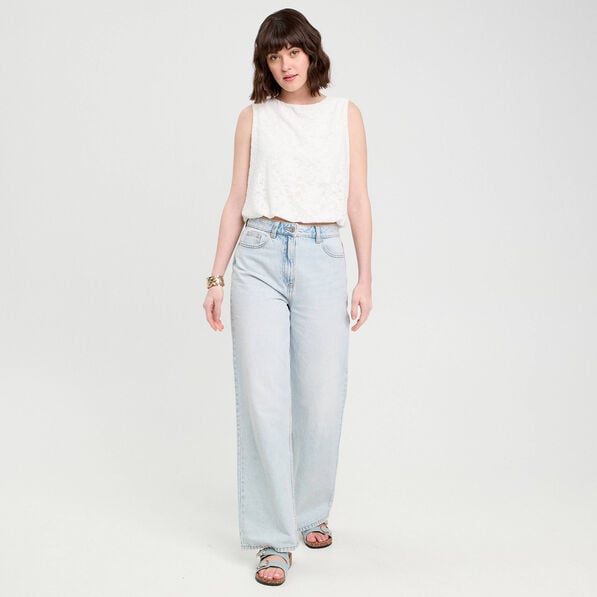 top sans manches ecru femme Top sans manches ecru femme
