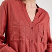 Chemise manches 3/4 contenant du lin vieux rose femme
