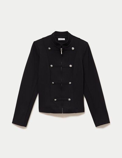 Veste officier noir femme
