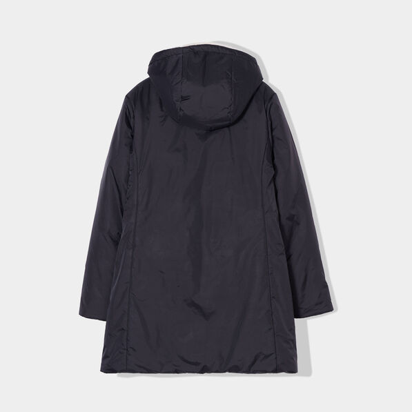 parka reversible a capuche noir femme Parka réversible à capuche noir femme