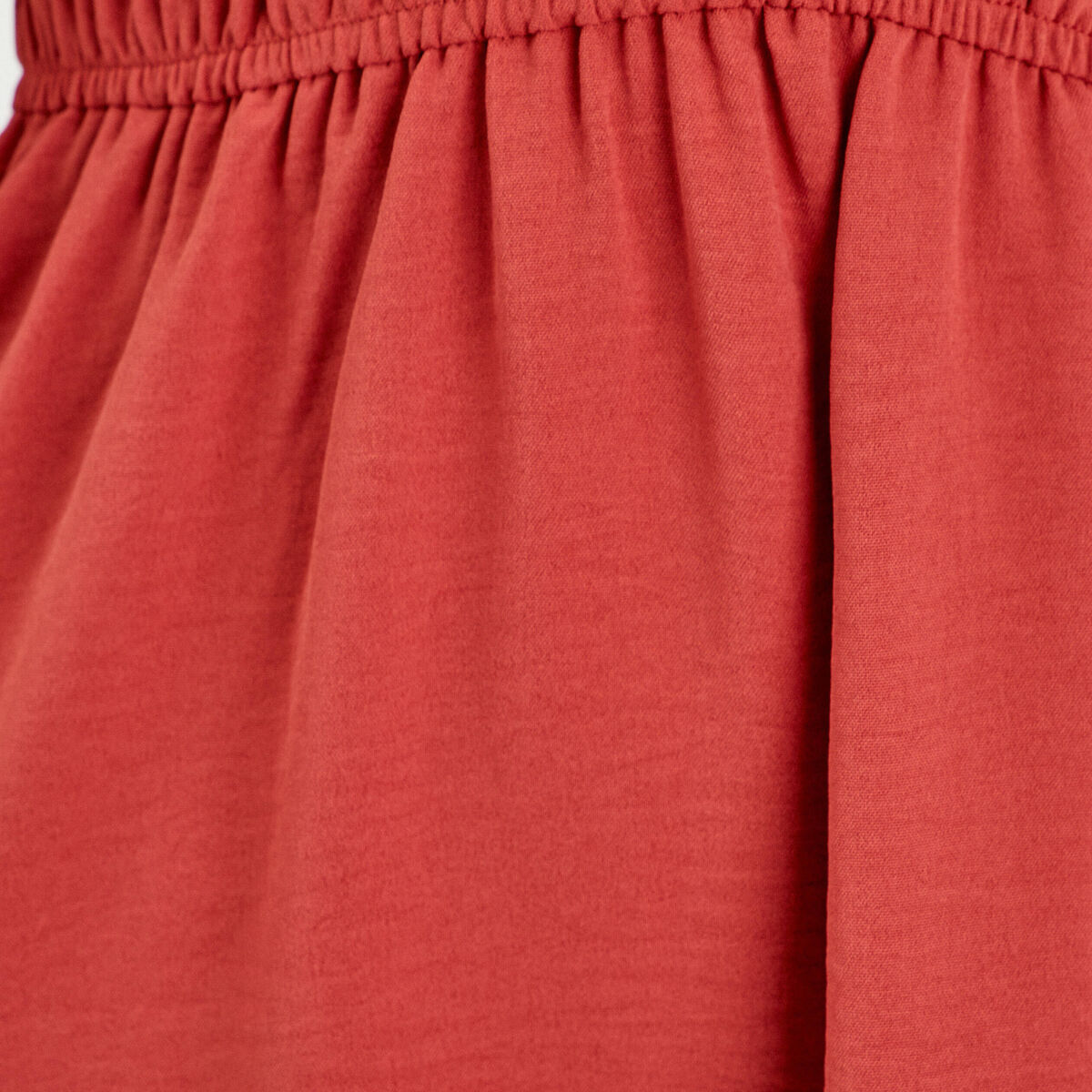 Robe évasée taille élastiquée vieux rose femme
