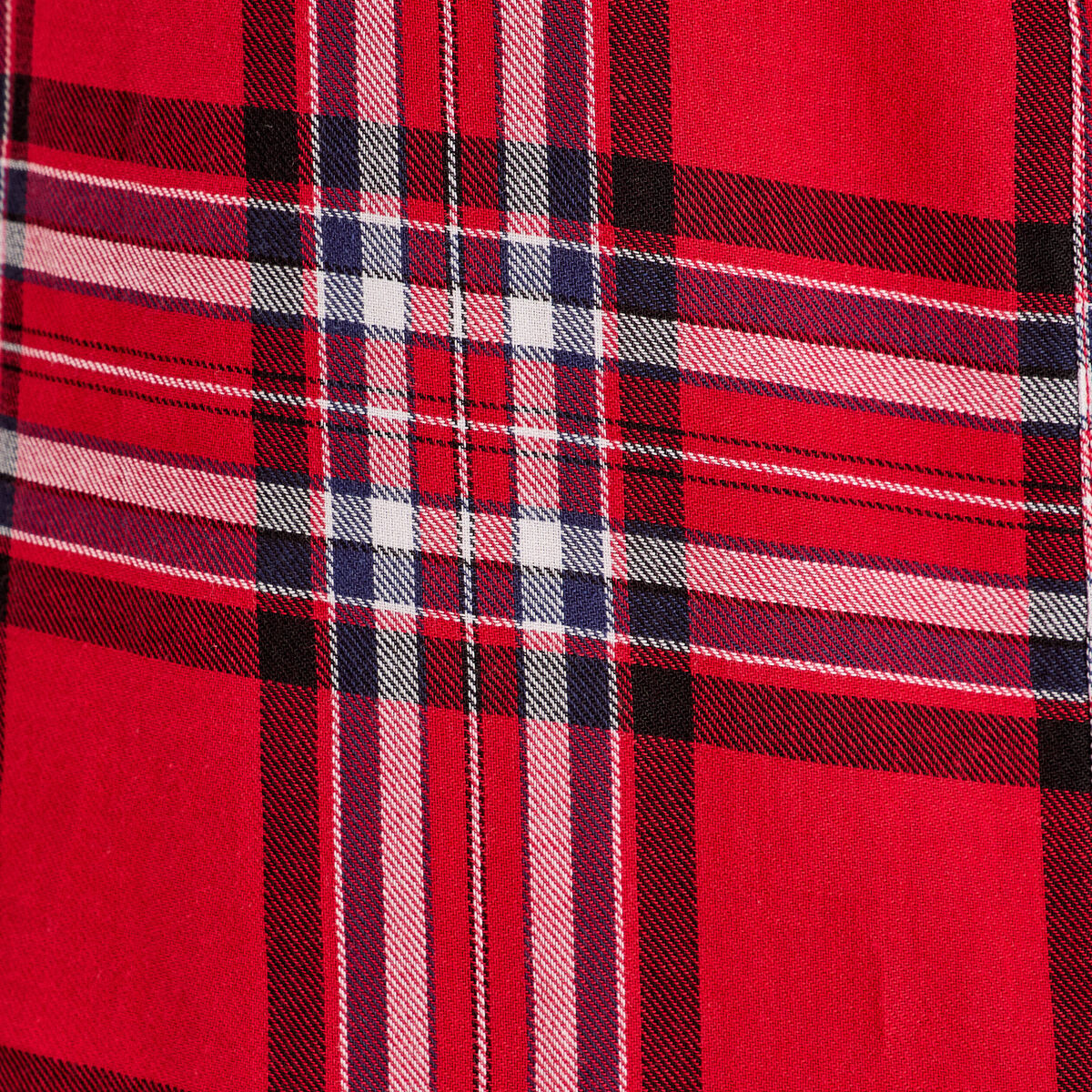 Blouse avec volants rouge femme