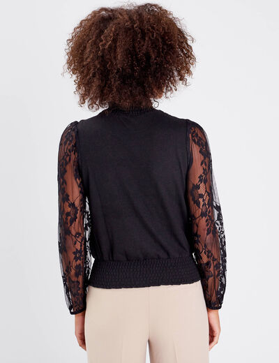 T-shirt manches longues noir femme