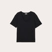 T-shirt manches courtes noir femme