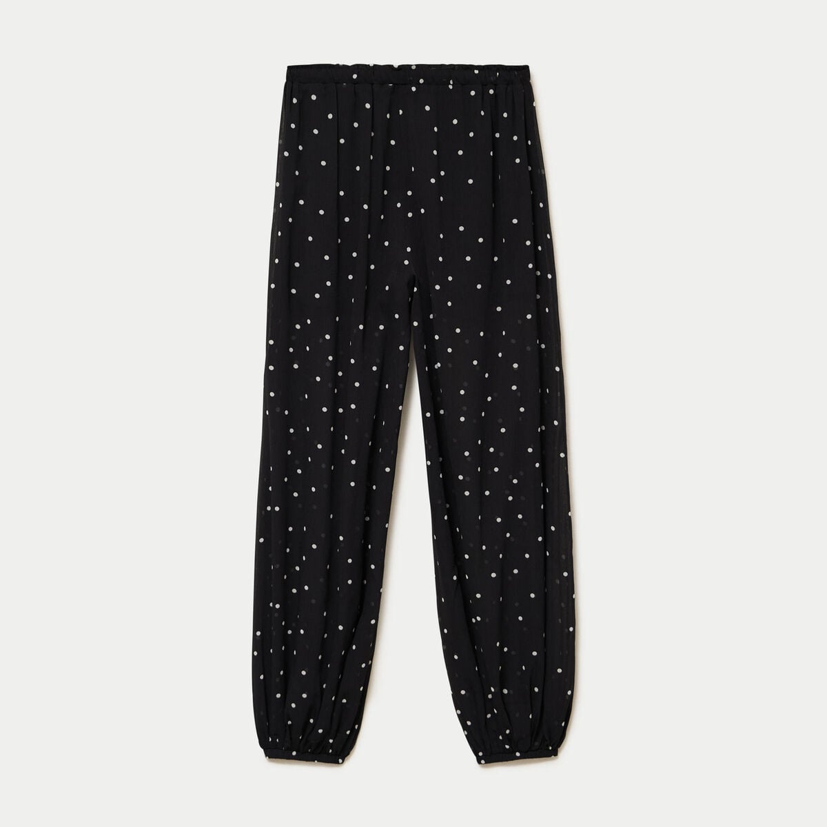 Pantalon bouffant taille standard noir femme