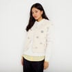 Gilet sans manches effet polaire col v ecru femme