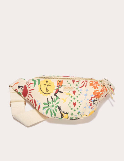 Sac banane blanc femme