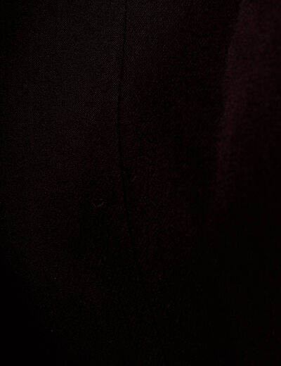 Gilet sans manches boutons coeur noir femme