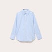 Chemise oversize col classique bleu ciel femme