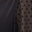 Blouse manches 3/4 noir femme