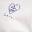 T-shirt avec coquillages blanc femme