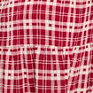 Blouse manches 3/4 bordeaux femme