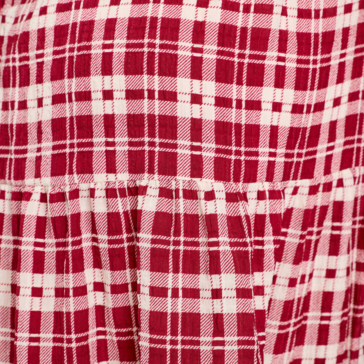 Blouse manches 3/4 bordeaux femme