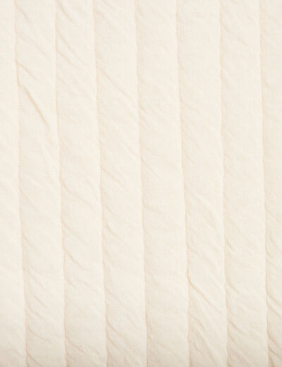 Gilet sans manches brod&eacute; blanc femme