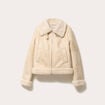 Blouson simili cuir sable femme