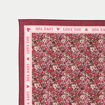 Foulard satin&eacute; soyeux rouge femme