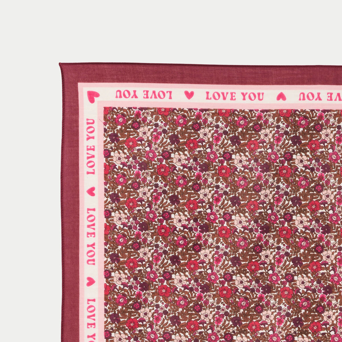 Foulard satin&eacute; soyeux rouge femme