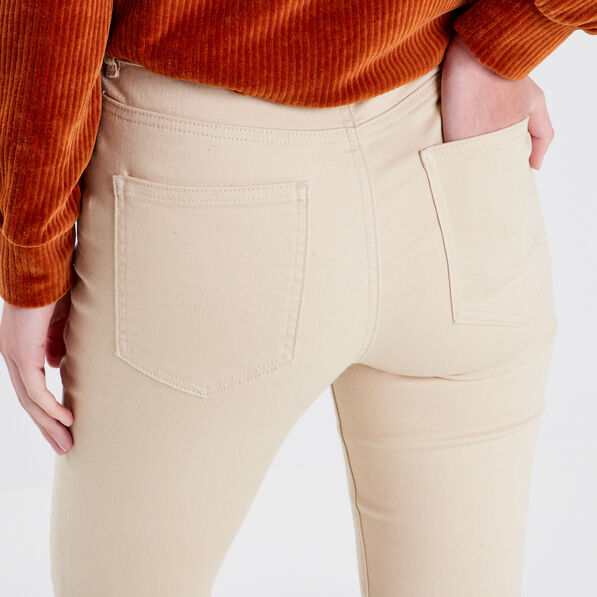 jeans flare taille haute sable femme Jeans flare taille haute sable femme