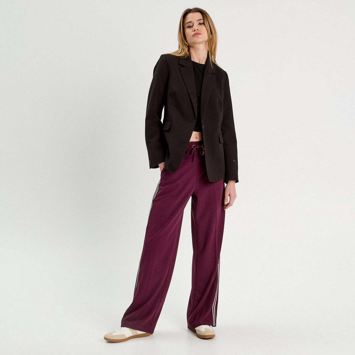 Veste esprit tailleur noir femme