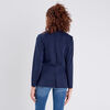 Veste esprit blazer droite bleu marine femme