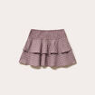 Jupe courte évasée taille standard blanc femme