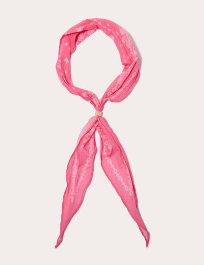 Foulard rose clair femme
