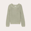 Pull avec boutons épaules vert pastel femme