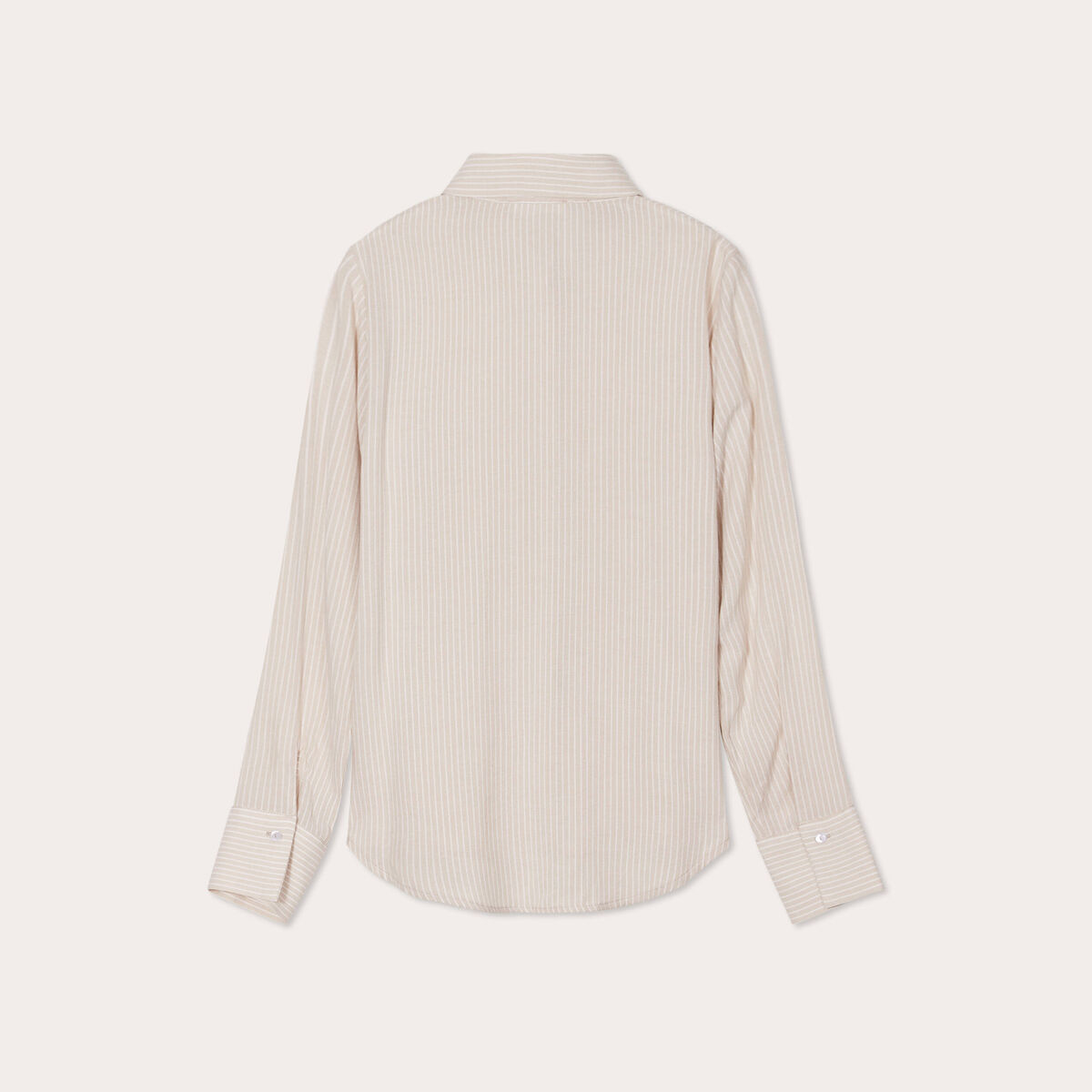 Chemise manches longues sable femme