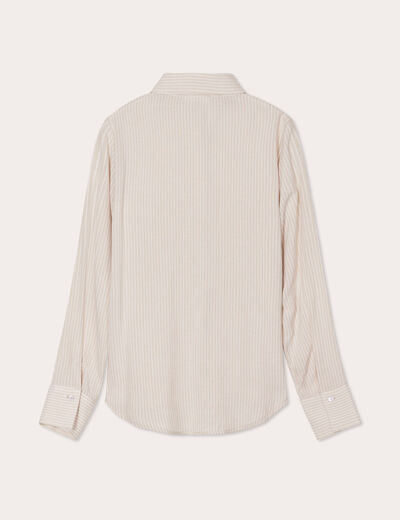 Chemise manches longues sable femme