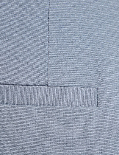 Pantalon large fluide pinces bleu gris femme