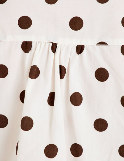 Chemise droite manches longues blanc femme