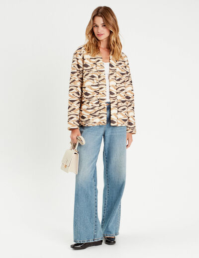 Veste matelassée blanc femme