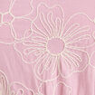 Robe droite 3/4 col v fines bretelles rose clair femme