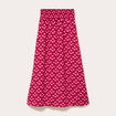 Jupe longue fluide rose cerise femme