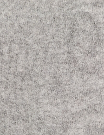 Pull cropped manches longues gris foncé femme