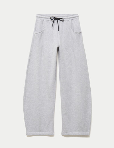 Jogging barrel gris clair femme