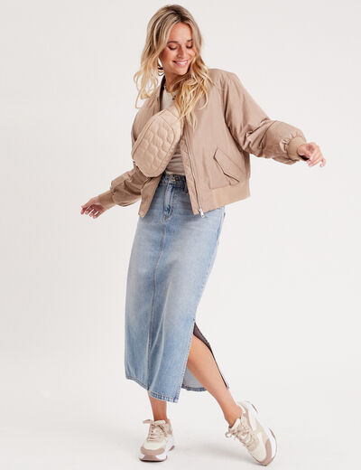 Body sans manches ecru femme