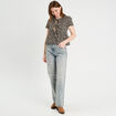 Blouse avec noeuds blanc femme